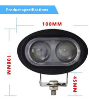 Lampe laser 20W, barre lumineuse laser, 4x4, voiture, SUV, toit, phare puissant, feux de travail LED portables