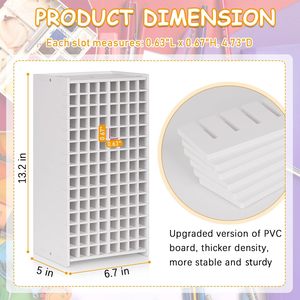 Office Organizer Marker Storage <b>Box</b> Rectangle Open Top Compartments Standing Type Kids Stationery <b>Shelf</b> - Product Image 5