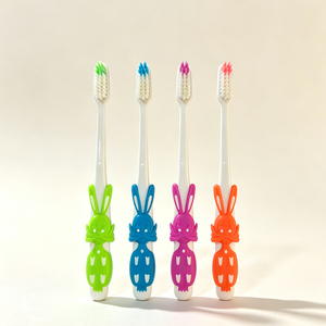 Brosse à dents manuelle pour enfants, motif lapin mignon, poils souples, pour usage domestique, protège les dents sensibles, vente en gros - Product Image 1