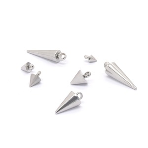 Stainless Steel Cone Pendant <b>3mm</b> 4mm 5mm 6mm 6.0x12mm 5.0x18.<b>3mm</b> 5.5x18.35mm For <b>Earring</b> Making Jewelry Findings - Product Image 3