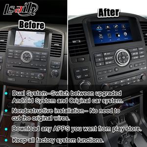 Lsailt 7英寸屏幕安卓多媒体升级为日产探路者R51 2008-13包括无线CarPlay，下载应用程序 - Product Image 5