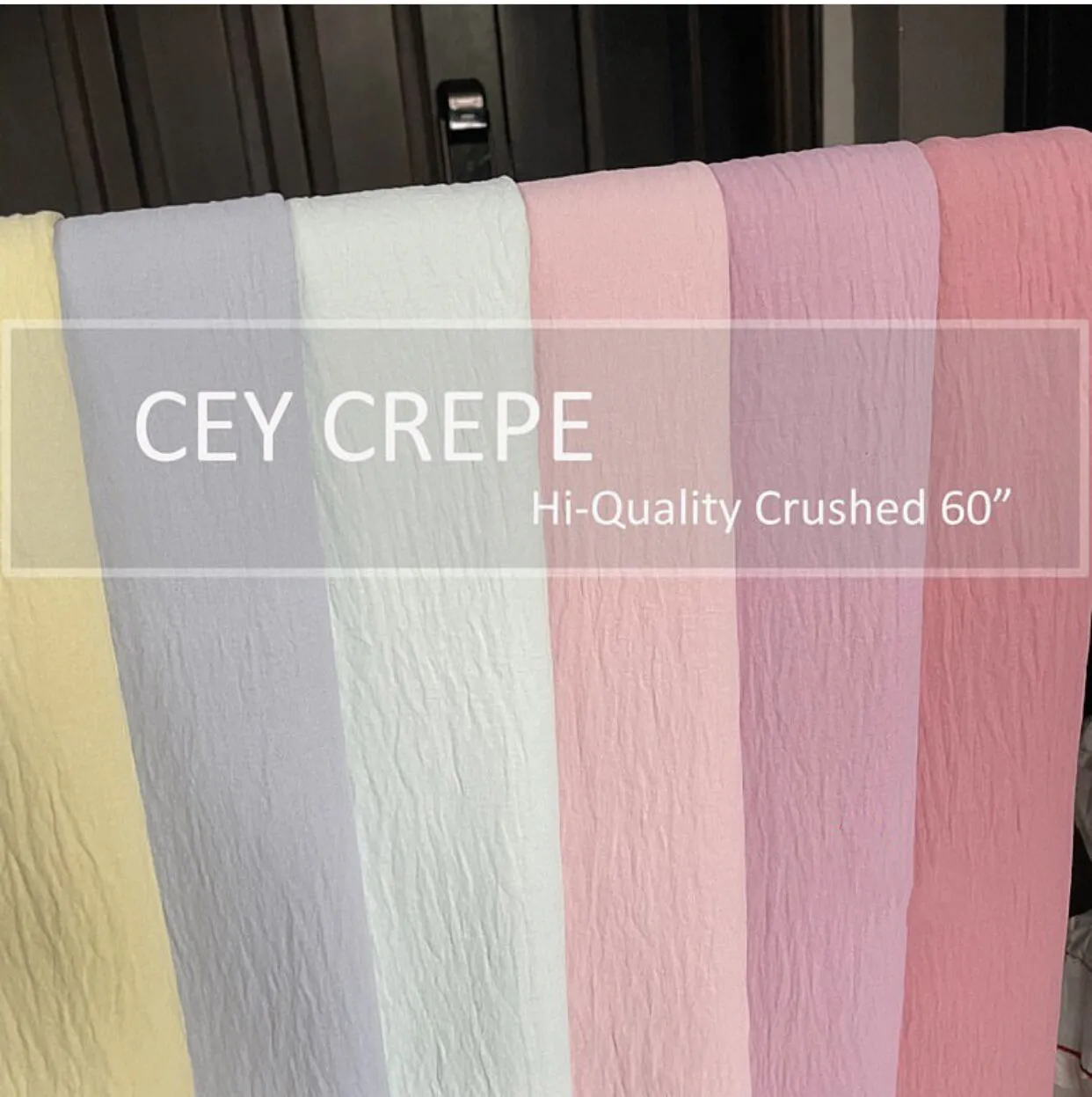 Neues Fuji Textile Polyester gewebtes Luftstrom färben CEY 4-Wege-Stretch-Kreppgewebe