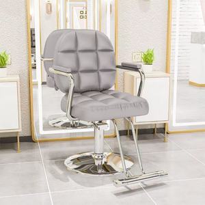 Chaise de barbier professionnelle pour hommes, chaise de coiffure durable avec cuir synthétique, fabricant chinois - Product Image 4