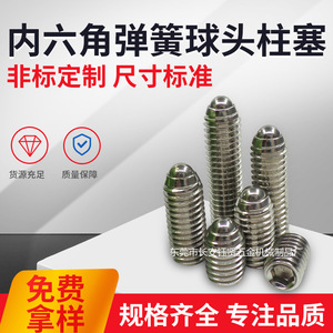 Stainless Steel Internal Hex Spring Ball Head Plunger M8 10 12 16 20 25 30 35 For Injection Molding Machine - Product Image 5