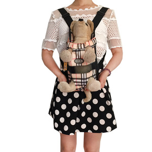 Sac à dos Portable en Nylon pour animaux de compagnie avec fermeture à glissière en tissu maillé respirant Caractéristiques durables pour chats chiens voyage fournitures pour animaux de compagnie - Product Image 4