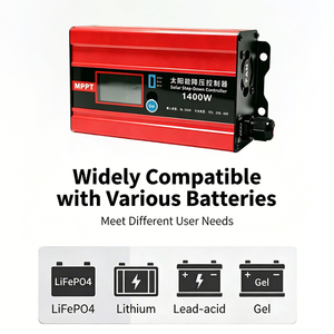 Contrôleur <span class=keywords><strong>solaire</strong></span> MPPT abaisseur de tension 12A 25A 700W 1400W pour recharge de véhicules électriques, compatible batteries au plomb-acide et au lithium LiFePO4 48V/60V/72V - Product Image 5