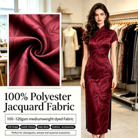 Tissu Jacquard Tissé 100% Polyester Poids Moyen Largeur 150CM pour Blouse, Jupe, Vêtement, Textile – Approvisionnement Direct Usine