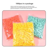 Accessoires de barre en silicone de qualité alimentaire couvercle de paille diamètre intérieur 6MM embouts de paille écologiques fournitures de fête