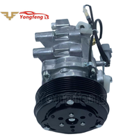 Compresor de aire acondicionado de CA para coche JS120 6PK de 118mm para 2012-2013 Changan Yuexiang CS35 1.6L para modelos de coche con tubería de 118mm
