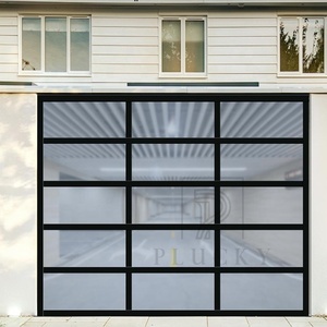 <span class=keywords><strong>Porte</strong></span> <span class=keywords><strong>de</strong></span> <span class=keywords><strong>garage</strong></span> <span class=keywords><strong>sectionnelle</strong></span> automatique en verre d'aluminium électrique extérieur moderne et courageux - Product Image 2