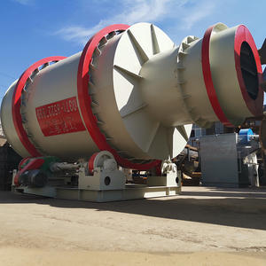 工業用グレードドラム乾燥装置PLC制御Ti高安全3-50t/h容量建設用集合体用サンドドライヤー - Product Image 5