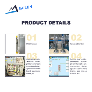 Glass Airlift Bioreactor with Jacket for <b>Temperature</b> <b>Controlled</b> Cell Culture and Fermentation - Product Image 2