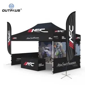 Outdoor Custom Trade Show Tent Folding Pop Up Canopy Print Advertising Promotional Awning Gazebo with Logo