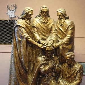 Bức Tranh Đầy Màu Sắc Tượng Thánh Giuse Bằng Đồng Với Tượng Điêu Khắc Chúa Giêsu Cho Trẻ Em Để Trang Trí Nhà Thờ - Product Image 6