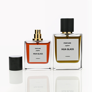 Bottiglia di vetro di <span class=keywords><strong>profumo</strong></span> quadrato di lusso trasparente vetro nero bottiglie di <span class=keywords><strong>profumo</strong></span> 100 <span class=keywords><strong>Ml</strong></span> 50 <span class=keywords><strong>Ml</strong></span> <span class=keywords><strong>30</strong></span> <span class=keywords><strong>ml</strong></span> profumi bottiglie con pacchetti - Product Image 2