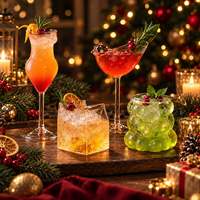 Verres à Martini en Cristal de Forme Unique pour Noël, Ensemble de Verres à Cocktail et à Vin pour Bar, Fête, Mariage, Cadeau, Vente en Gros, Personnalisation du Logo