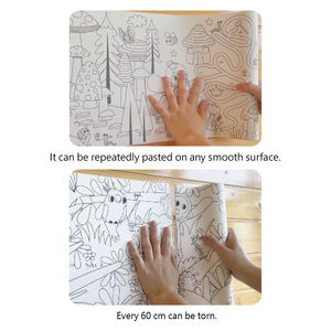 子供の落書きスクロール6メートル着色絵画ポスターキットおとぎ話の世界の描画セット子供のための - Product Image 4