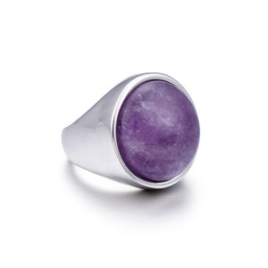 Одиночное кольцо из камня, дизайнерское большое кольцо из камня неелам - Product Image 5