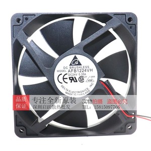 เดลต้า AFB1224VH 120 มม. 24V 0.35A DC พัดลมระบายความร้อนแบบไร้แปรงถ่านสำหรับอุตสาหกรรม - Product Image 1