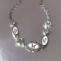 Nouveau à la mode gothique Vintage Harajuku papillon cristal tour de cou pendentif chaîne colliers pour femmes charme Y2K bijoux accessoires cadeau