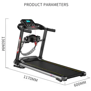 Free Sample Foldable Automatic Home Treadmill Black Fitness LED Heart Unisex Customized Motor MOCO Bodybuilding Logo Packing ZHE