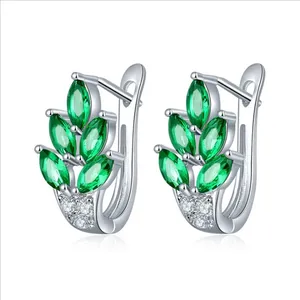 Mode Offre Spéciale boucles d'oreilles en platine plaqué cuivre fleur diamant Zircon boucles d'oreilles femmes boucles d'oreilles