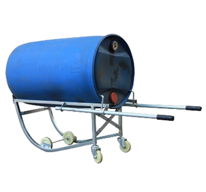 Carrello per il trasporto di fusti e fusti in acciaio da 55 galloni con maniglia di carico - Product Image 1