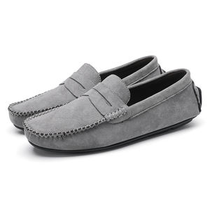 Nuevos Mocasines de Ante Esmerilado para Hombre, con Tacón Inclinado, Tallas Grandes, Zapatos de Conducción y Náuticos de Cuero para Primavera y Verano - Product Image 2