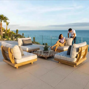 Popular Outdoor <strong>Teak</strong> Wood Outdoor <strong>Furniture</strong> Outdoor Patio Modular <strong>Garden</strong> Sets Outdoor Sofa <strong>Garden</strong> Sofa Sets - Product Image 4