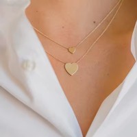 Collier en acier inoxydable pour femme, vente chaude, pendentif exquis et simple, bijoux populaires, chaîne plaquée or 18 carats