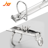 Clips en métal nickelé à 3 trous, 289 mm, A4/A5, fournitures de bureau, clips pour bloc-notes, rangement, accessoires de classeur haute capacité