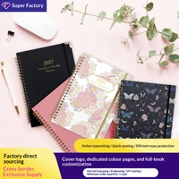 Carnet spirale 2027 FY001 – Agenda hebdomadaire transfrontalier A5 – Version anglaise pour le commerce extérieur – Cadeau personnalisable de haute qualité