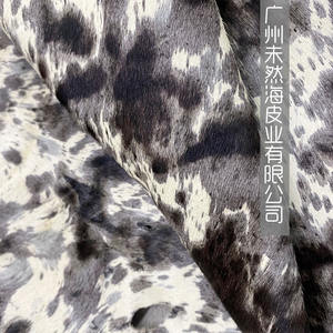 ม้าผมหนังสีดำสีฟ้าสีเทากระเป๋ารองเท้ารุ่นใหม่พิมพ์ม้าผมทั้งหนัง - Product Image 4