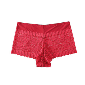 Women's High Waist Underwear Sexy Belly-Tight Lace Jacquard Briefs <strong>Sheer</strong> Intimates Women's <strong>Panties</strong> - Product Image 3