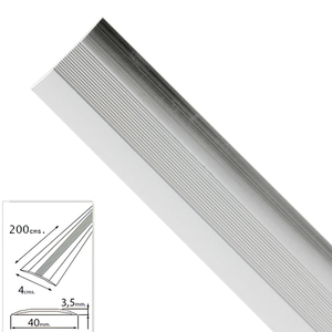 Bordatura Adesiva per Tappeti in Metallo Argento 200,0 cm. - Product Image 1