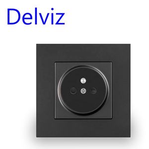 Delvizフランスコンセント、86mmロゴなしPCパネル、AC 110V-250V、組み込みEU標準電気プラグコンセント、16Aフランス電源壁ソケット - Product Image 5