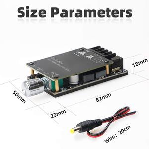 Bo mạch loa không dây mini tự chế với mô-đun khuếch đại Class D mini ZK-502L, bộ khuếch đại tuyến tính và bộ so sánh - Product Image 3