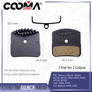 Cooling Fins Ceramic Bicycle Brake Pads For SHIMANO NUTT Caliper