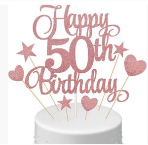 Adorno <span class=keywords><strong>para</strong></span> Pastel <span class=keywords><strong>de</strong></span> Cumpleaños Número 70 en Oro Rosa <span class=keywords><strong>con</strong></span> Brillantina, <span class=keywords><strong>Decoración</strong></span> <span class=keywords><strong>para</strong></span> Fiesta <span class=keywords><strong>de</strong></span> 70 Años <span class=keywords><strong>con</strong></span> Estrellas y Corazones - Product Image 3