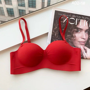 <span class=keywords><strong>Reggiseno</strong></span> Monopezzo Senza Cuciture con Sostegno Push-up, Scollatura Profonda a V, Spalline Rimovibili, Stile Medio-Spesso, per Seno Piccolo, Modello Racerback/Bandeau - Disponibile Subito - Product Image 2