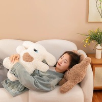 Nouveau produit : Adorable peluche chiot, coussin anti-stress, jouet animal marin pour filles, peluche pour le sommeil