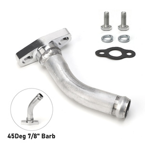 Brida de drenaje de turbina de 45 grados con conexión de 7/8 pulgadas de aleación de aluminio para GT25R GT28R GT30R GT35R - Product Image 2