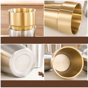 Vaso Térmico Reutilizable de Doble Capa de Acero Inoxidable de 175 ml, 260 ml, 300 ml, 350 ml, 450 ml, para Leche, Café, Cerveza, Té, Agua, para Camping - Product Image 4