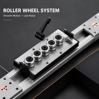 Rail de guidage linéaire double axe haute précision SGR20N, curseur à rouleaux SGB20N, 3/4/5 roues en option, avec ou sans verrouillage pour CNC