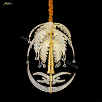 Lampe décorative industrielle du Moyen-Orient, lustre personnalisé pour mosquée, design sur mesure, cristal/métal, garantie 5 ans