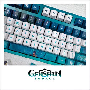 Xiao Keycaps Game <span class=keywords><strong>Genshin</strong></span> <span class=keywords><strong>Impact</strong></span> Cherry Mechanical Wireless Keyboard PBT Sublimation Custom Keycaps Set Cosplay <span class=keywords><strong>Doujin</strong></span> Gift - Product Image 5