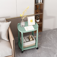 Support de chevet à côté de la table d'extrémité amovible petit canapé à café Mini chariot support de rangement avec roulettes
