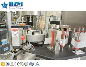 Máquina de etiquetado de pegamento de fusión en caliente para botella de Mascota, rollo de alimentación totalmente automática, película OPP BOPP