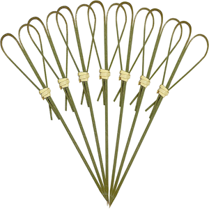 Stuzzicadenti in bambù a forma <span class=keywords><strong>di</strong></span> cuore verdi da 9, 12, 15, 18 cm, monouso, annodati, <span class=keywords><strong>per</strong></span> alimenti, spiedini in bambù <span class=keywords><strong>per</strong></span> <span class=keywords><strong>feste</strong></span> <span class=keywords><strong>di</strong></span> <span class=keywords><strong>compleanno</strong></span> - Product Image 1
