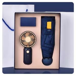 Fine Ocean – stylo parapluie 3 en 1 imprimé personnalisé 2022, carnet cadeau promotionnel, accessoire de bureau, ensemble cadeau d'entreprise - Product Image 1